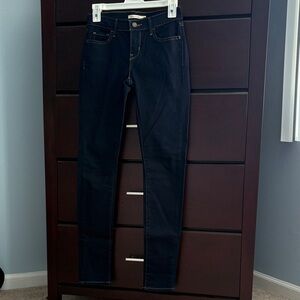 Women's Levi’s Super Skinny Dark Blue Jeans